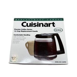 Cuisinart 12-C Glass Replacement Carafe MODEL DCC-1200PRC Open box